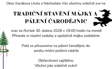 Stavění májky a pálení čarodějnic
