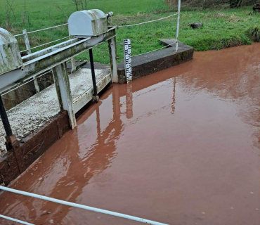 Stav vody v obci, stavidlo v Řehči a Lhoťák