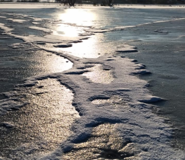 Zamrzlé lhotecke moře - leden 2024