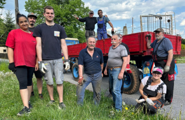 Sběr železného šrotu SDH Kacákova Lhota a Náchodska 2.5.2025 